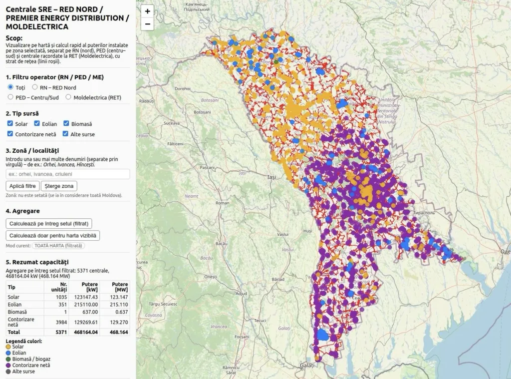 We’ve launched Moldova’s first comprehensive digital map of renewable energy generation assets 1 RENERGY
