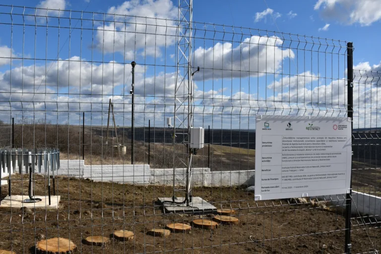 Orheiul Vechi are prima stație meteorologică automatizată instalată în rezervație