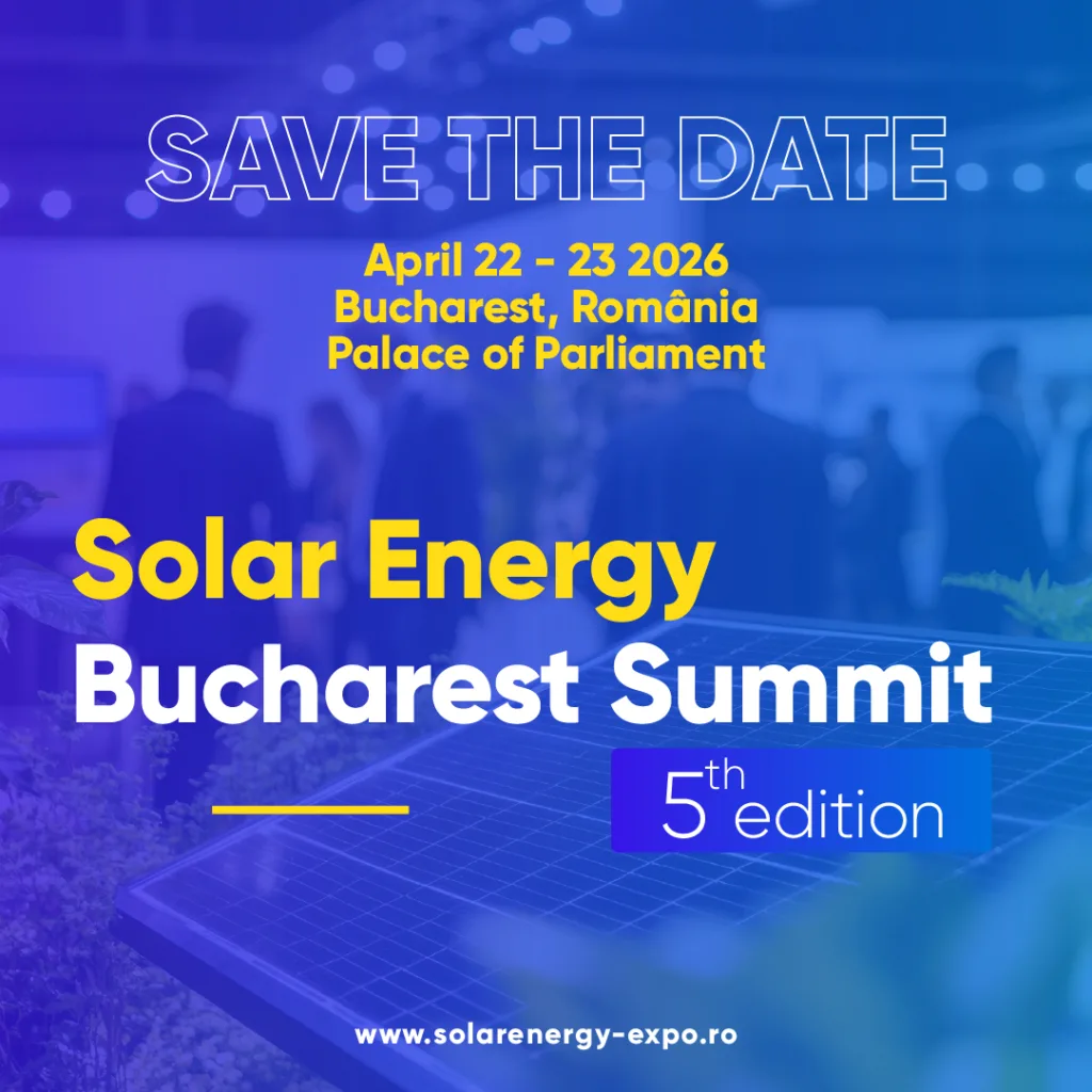 Bucureștiul găzduiește investitori în energia regenerabilă din 20 de țări, la Solar Energy Bucharest Summit 2 RENERGY