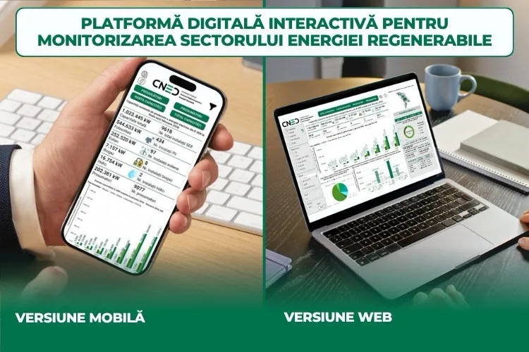 CNED pune online harta completă a capacităților de energie regenerabilă